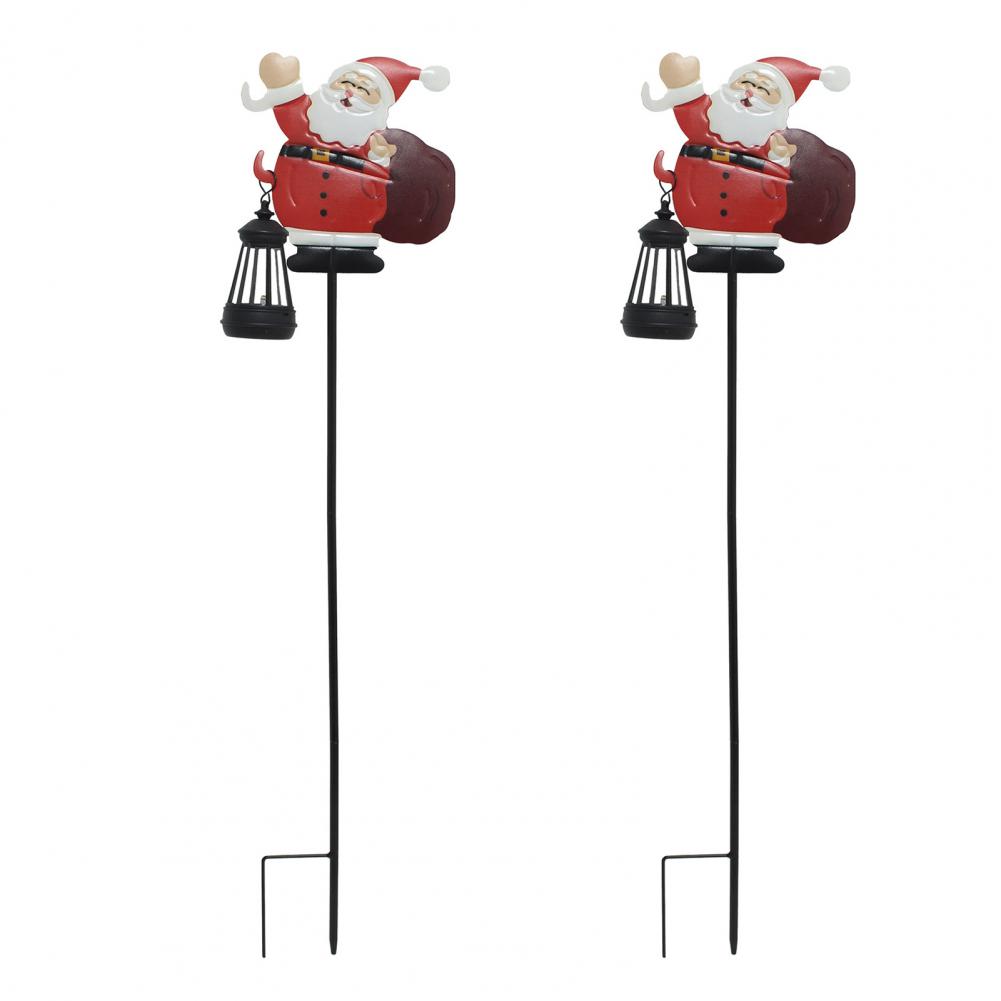 Santa Claus Garden Light Outdoor Christmas Lantern Solar Christmas Lawn Lights Outdoor Garden Stakes with Led Santa Claus