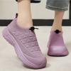 New Women's Soft Sole Slip-On Shoes Comfort Breathable Lightweight Walking Sneakers Fashion Casual Leisure Loafer Flats for Moms