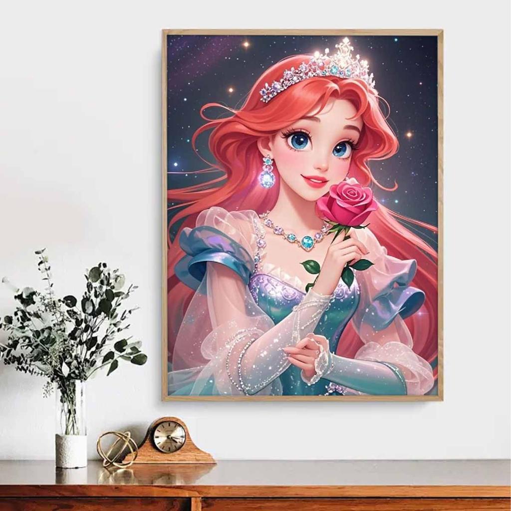 Алмазная живопись своими руками Нет принцесс-русалок или цветов Набор для вышивания крестом Мозаичное искусство Алмазная живопись Полный круглый алмаз Домашнее украшение