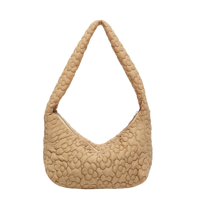 Women'S Bag Fashion Shoulder Bag Texture Embroidery Thread Handbag Simple Underarm Bag Tide
