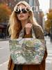 Gucci Холщовая сумка-тоут с тигровым принтом - одноплечевая сумка, сумка кроссбоди в стиле ретро-джунглей, для шопинга - модный и легкий предмет роскоши