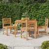 3157174 vidaXL Garden Chairs 4 Pcs Solid Teak Wood