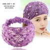 Фиолетовая жемчужная нескользящая эластичная повязка на голову для женщин - Корейский стиль