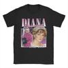 Diana Princess Of Wales 90s Style Men's T Shirt Tees Short Sleeve Crewneck T-Shirts 100% Cotton Graphic Printed Clothing
