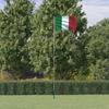 VidaXL Flag of Italy and 5.55 M Pole Aluminium 3147127