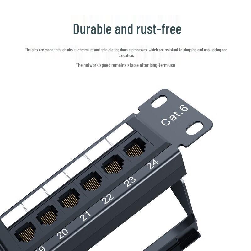 UGREEN 48-Port CAT6 1U Rackmount Patch Panel