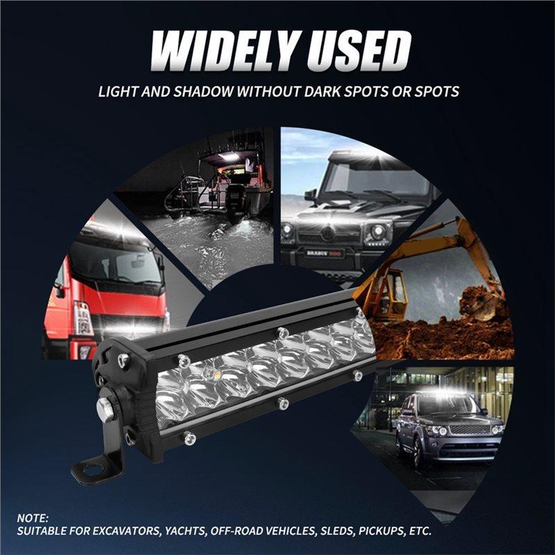 Для Moto Jeep ATV 4WD SUV Совместимый 12В 24В Светодиодная световая панель Рабочий свет Комплект Двойные цветовые режимы Белый Желтый Мигающий