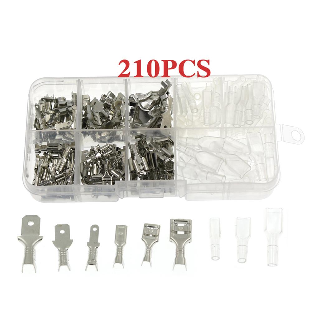 315pcs Insulated Male Female Wire Connector 2.8/4.8/6.3mm Electrical Wire Crimp Terminals Spade Connectors Assorted Kit
