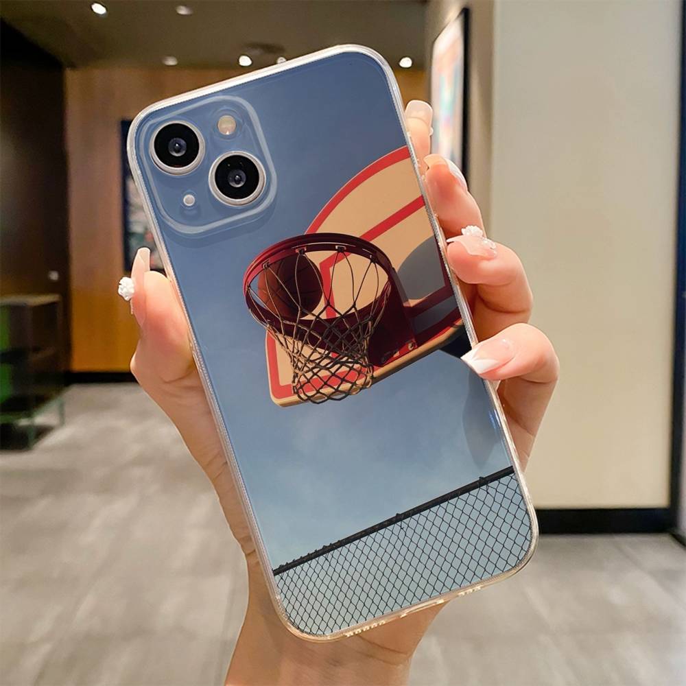 Чехол для телефона 'Баскетбольное кольцо' для iPhone 17 16e 16 15 14 13 12 11mini Pro Max X XR XSMAX 8 7 Air Plus Мягкий чехол