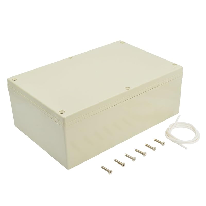 LeMotech Водонепроницаемая пылезащитная IP65 Пластиковая ABS Распределительная коробка Универсальный корпус для электрических проектов Светло-серый 3,3 x 2,3 x 1,3 дюйма (83 x 58 x 33 мм)