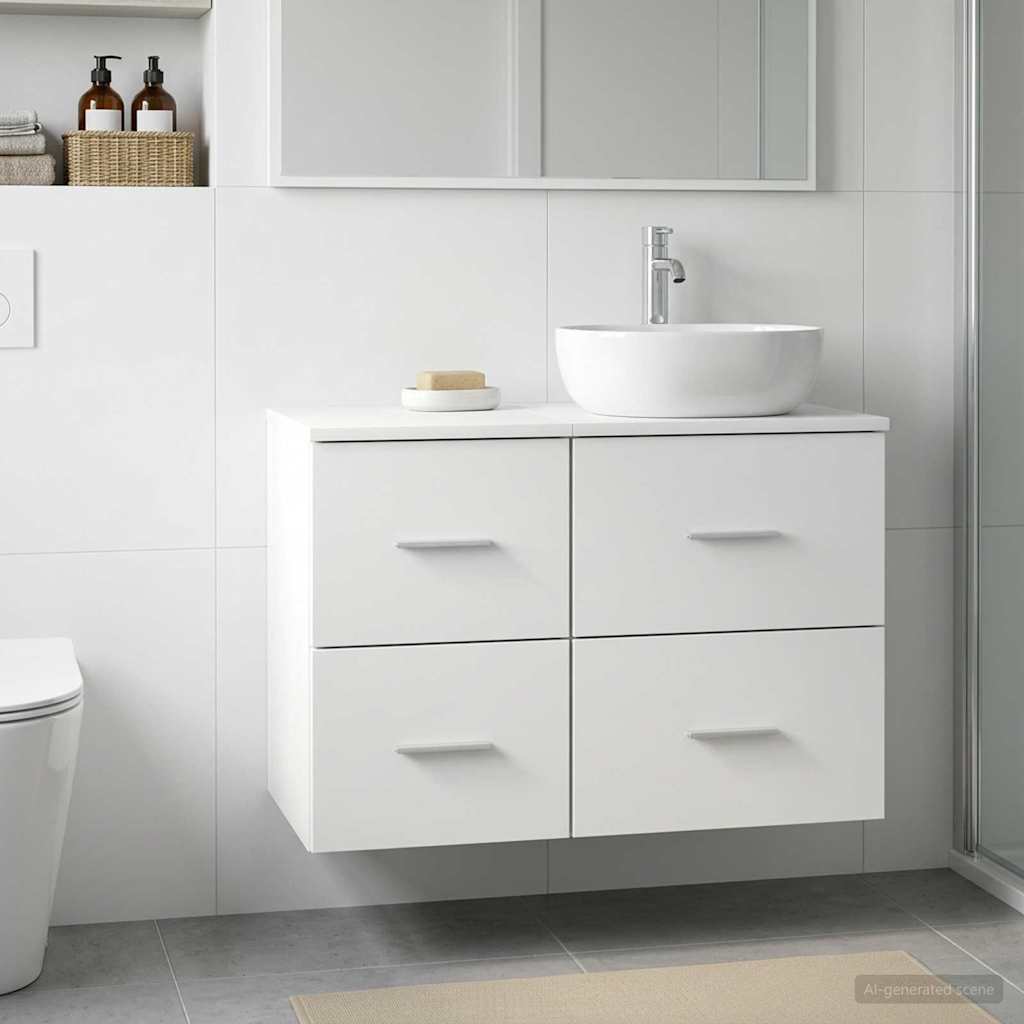 Bathroom Cabinet Inzwischen White 30 x 35 x 50 cm Particleboard
