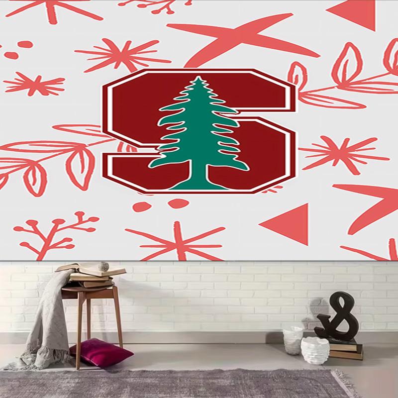 1pc Stanford Cardinal logo Tapestry, Living Room, Bedroom, Office, Party Decor, Ideal Festive Gift