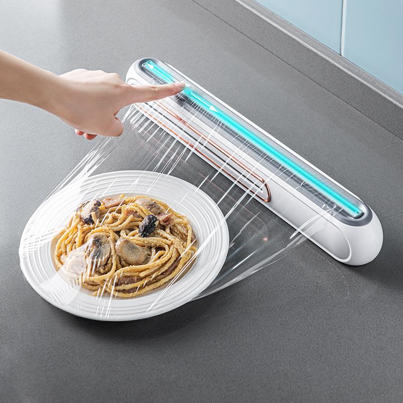 2 в 1 Магнитный Притяжение Диспенсер для Пищевой Пленочной Пленкой Диспенсер Резак Саран Алюминиевая Фольга Пергаментная Бумага Инжектор Кухонный Инструмент