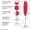 Электрический вспениватель молока, вспениватель для кофе, взбиватель яиц, миксер, портативный молочный барботер, кухонный инструмент для перемешивания, аксессуары