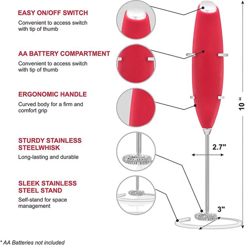 Электрический вспениватель молока, вспениватель для кофе, взбиватель яиц, миксер, портативный молочный барботер, кухонный инструмент для перемешивания, аксессуары
