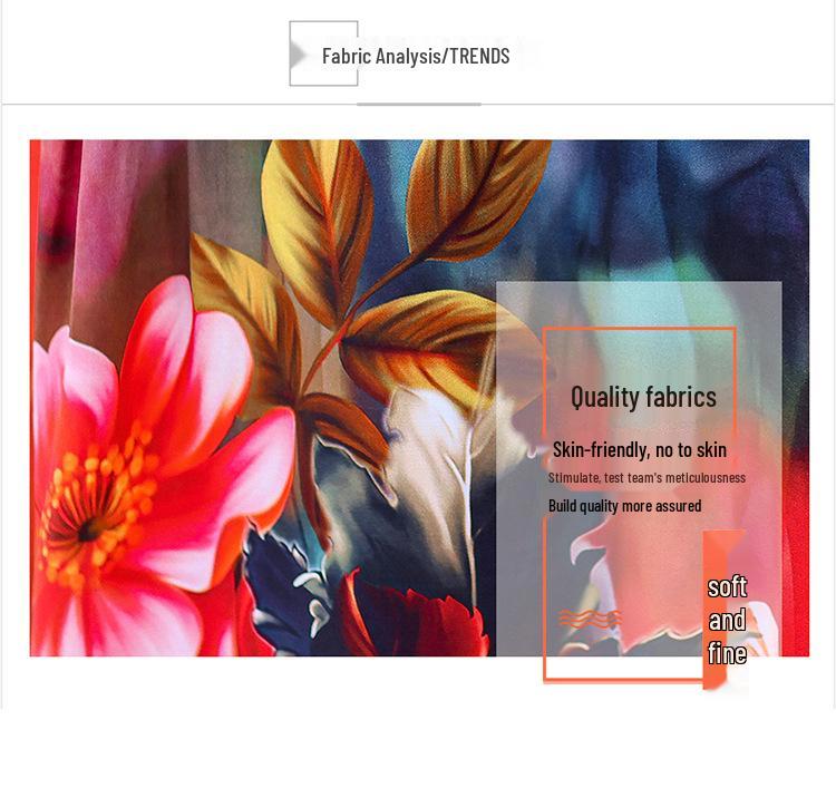 Летнее этническое миди-платье с цветочным принтом из хлопка и шелка – с коротким рукавом, свободного кроя, стройнящая накидка для мам