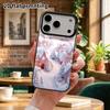 Чехол для телефона: 2D плоский дизайн для iPhone 13 Pro, 14, 15, 16, 17, 18, цвет серебристый, стиль для пары, снежный город, идеальный подарок на Рождество и Хэллоуин