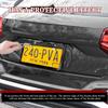2PCS Matte Black License Plate Frames, License Plate Holder, 2 Holes Car Licence Plate Covers with Screws Washers and Caps, Universal Car Accessories