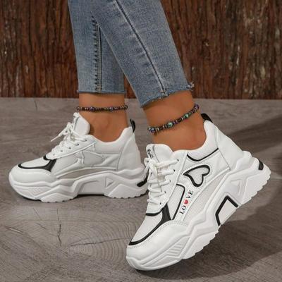 Модная платформа, плоская обувь, женские повседневные кроссовки 2025, кеды, женская вулканизированная обувь