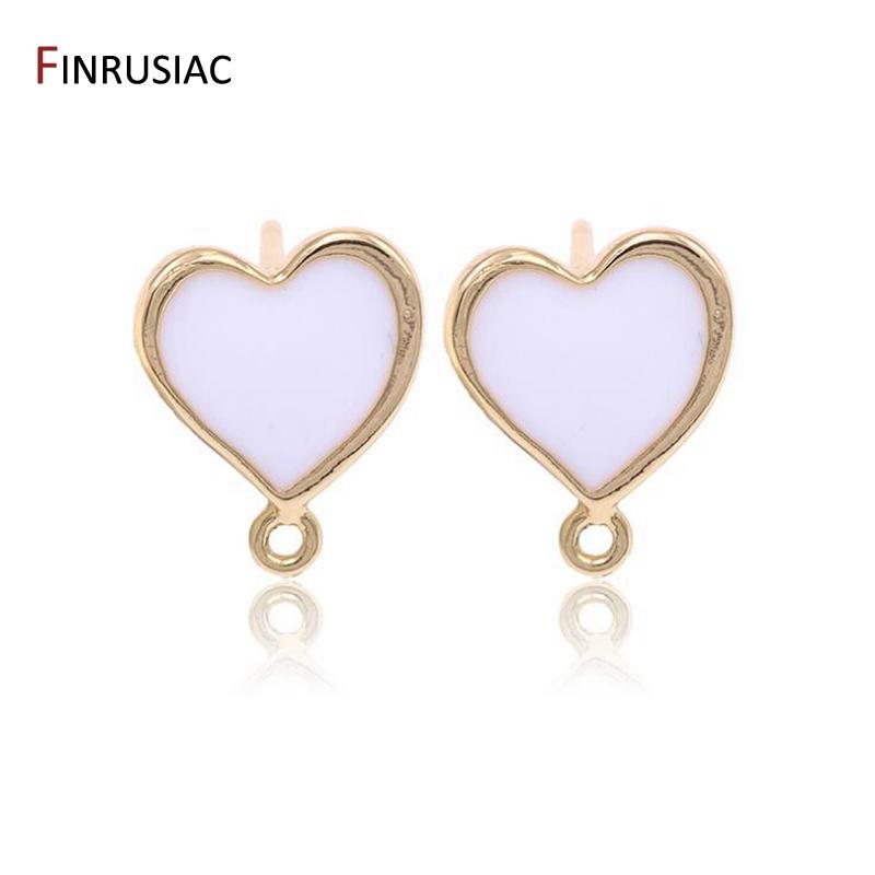 Supplies For Jewellery Wholesale 14K Gold Plated Heart Shape Earring Hooks Accessories Handmade DIY Earrings Findings