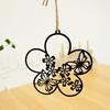 Yousheng Flower-Shaped Hanging Decoration Metal Ornament with Hollow-out Pattern Flower Bird Silhouette Decoration for Spring Indoor Decor