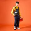 Dickies 100th Anniversary Limited Water-Resistant Ultra-Light Multi-Compartment Polyester Messenger Bag Unisex Messenger Bag Black DK010603BLK1