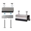 Marine Anti-Corrosion Van Roof Solar Panel Mounting Brackets Rubber Cushioned Roof Rack Fix Clips Off-Grid Camping Car Accessories