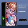 Чехол для телефона с игрой Uma Musume Pretty Derby для Samsung Galaxy S25 S24 S23 S22 S21 S20 Plus Ultra Note20 Мягкий Черный