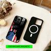 Художественный чехол для телефона с американским флагом для iPhone 17, 16, 15, 14, 13, 12, 11 Plus, Pro, магнитный, для беспроводной зарядки MagSafe