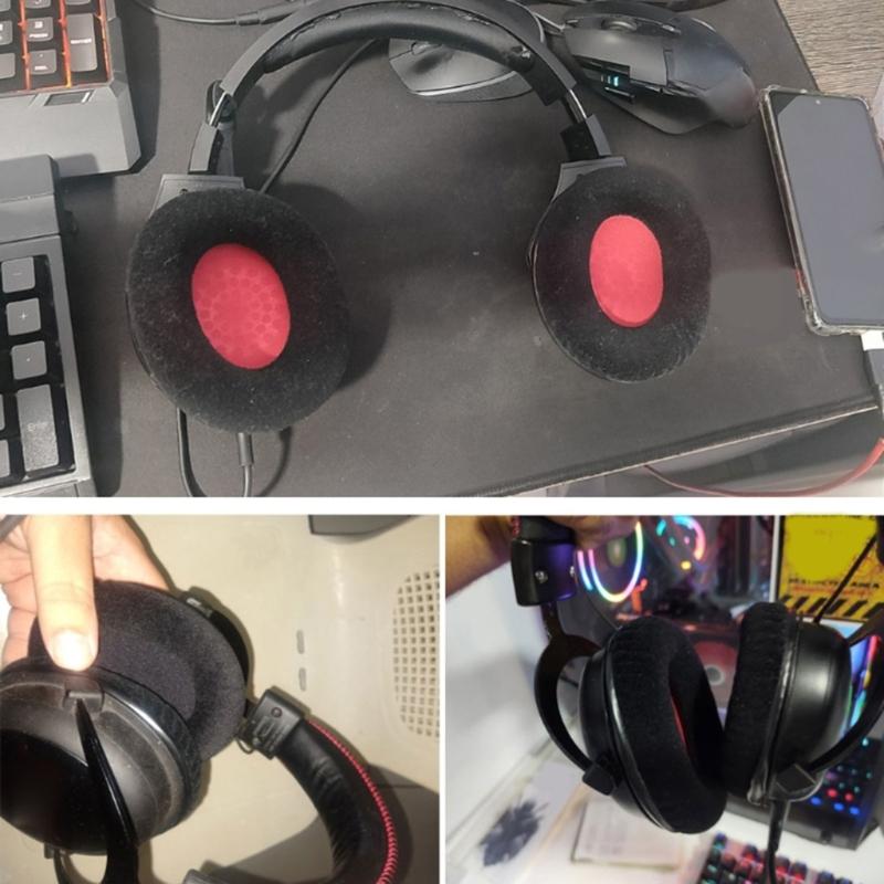 Breathable Headphone Ear Pads Sweat Resistant Design Extended Gaming Time Repair for Cloud 2 Spare Ear Cushions