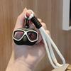 Colorful Fashion Diver Goggles Keychain Creative Bag Charm Delicate Braided Rope Keyring  Couples
