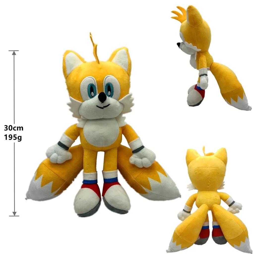Shadow Hedgehog Plush Toy Soft Stuffed Animal Cartoon Doll Anime Figure Gift For Kids