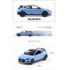 Hyundai Veloster N 1:38 Diecast Mini Car Performance Blue
