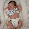 19 Inch 3D Painted Lifelike Reborn Baby Dolls Full Silicone Body Baby Toy Doll Sweety Asleep Loulou Boneca Reborn Doll Toddler Birthday Xmas Gift