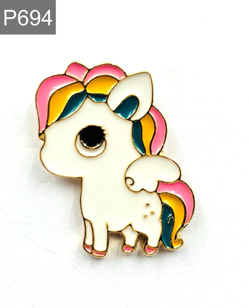 Новый эмалированный штифт с изображением единорога, металлический разъем, подарок на день рождения, 1 шт.