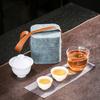 Ice Travel Tea Set Kung Fu Kuaike Cup Cover Bowl Small Set of Gifts Corporate Souvenirs Business Gifts Gift Box