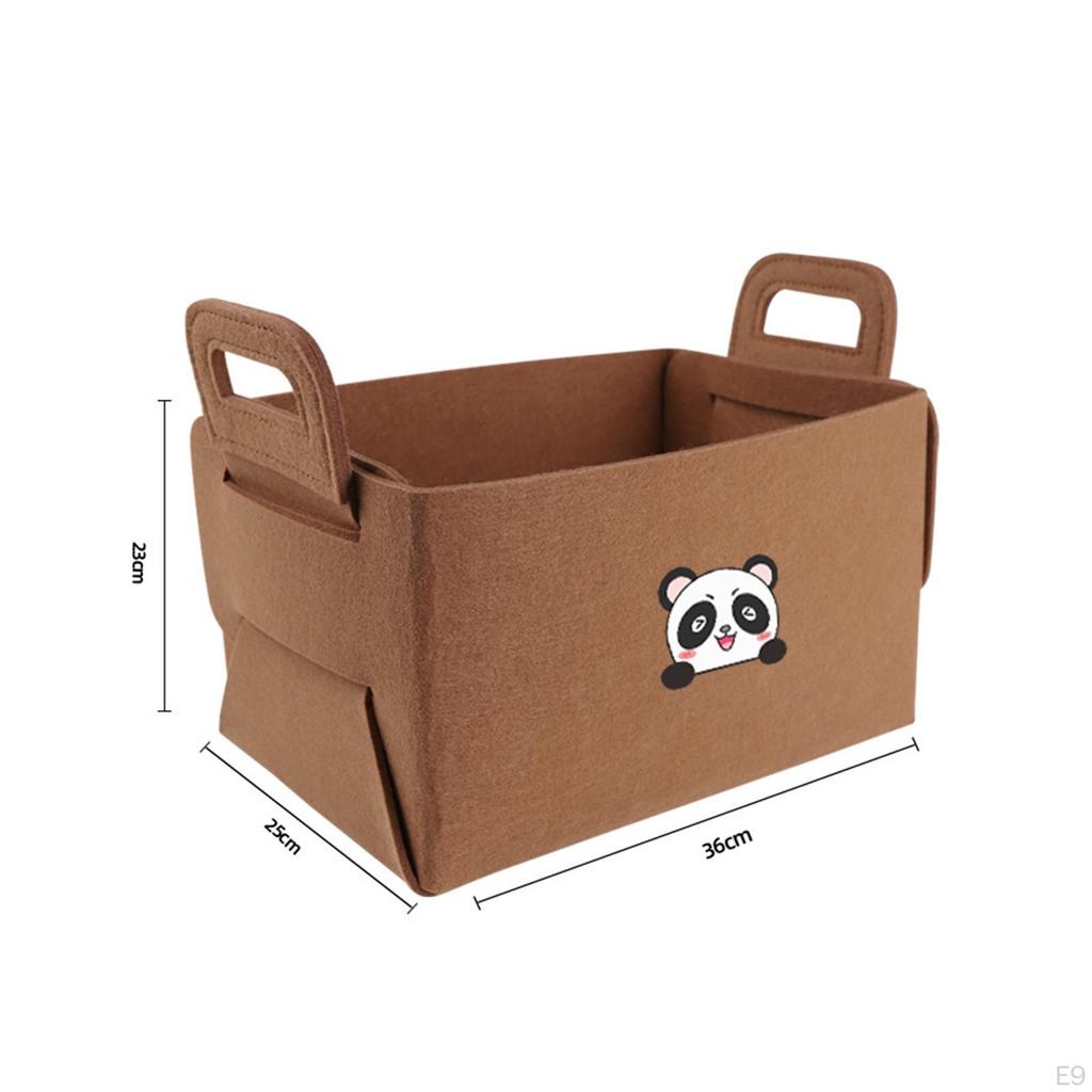 Felt Storage Basket Car Trunk Cargo Accessories Foldable Bin Organizer Box for Camping