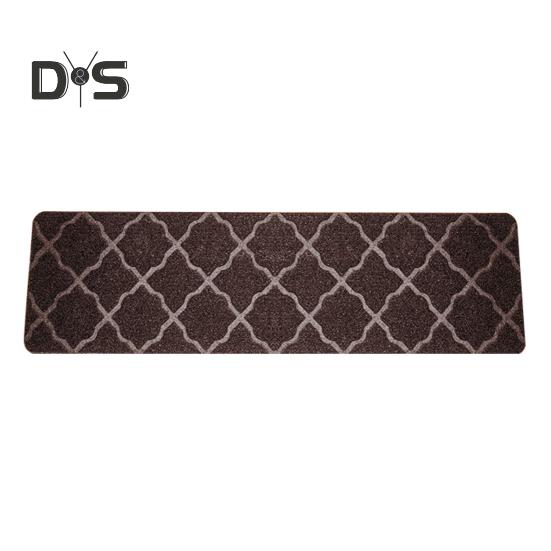 Non-Slip Stair Mat Self-adhesive Strong Adhesion Easy Installation No Cutting Reusable Different Embossing Stair Floor Treads Washable Dorm Home