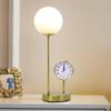 Nordic Style Clock Table Lamp Modern and Simple Study Bedroom Decoration Bedside Lamp