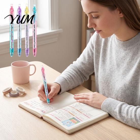 Writing Pens with Flapping Wings Gleaming Dragonfly Gel Pens, 0.5mm Smooth Translucent Body Stationery, Creative Stationery for Students Interactive