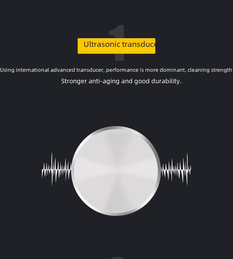 Компактный ультразвуковой очиститель объемом 0,8 л для очков, часов, зубных протезов, ювелирных изделий, материнских плат и лабораторного использования