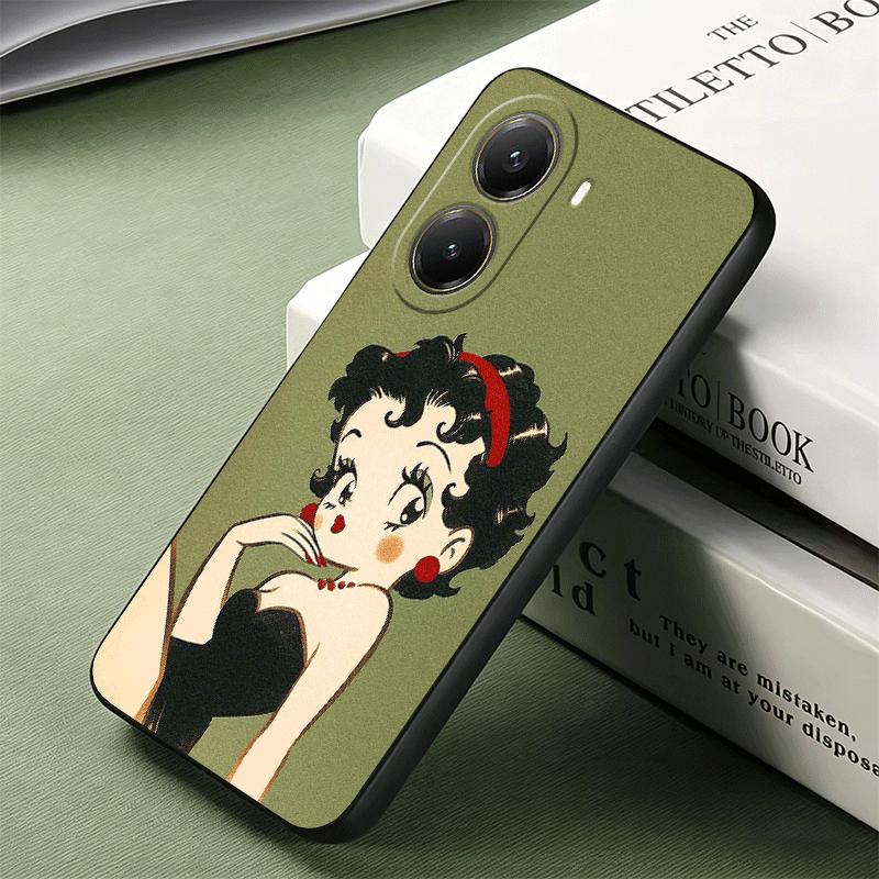 B-Bettys B-Boops Girl Soft Phone Case for Xiaomi Poco X5 X6 X7 X8 Pro Max X3 F7 F8 Ultra M8 M7 M6 M5 Redmi 15 15C 14C 13C 12C X4