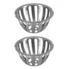 2PCS Stainless Steel Floor Drain Cover Dome Shape Storm Drain Filter Durable Drain Cover  Garden