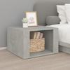 816556 vidaXL Bedside Table Concrete Grey 57x55x36 Cm Engineered Wood