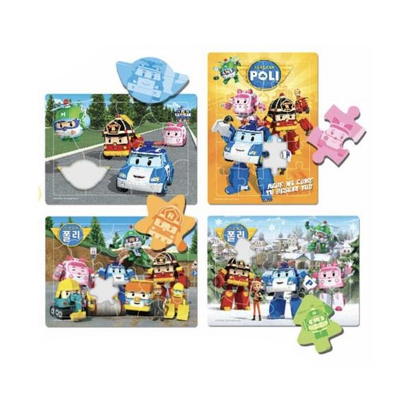 Пазл Robocar Polypoli and Friends Bag, 1 комплект, 94 Peace, лучший пазл для малышей в Корее