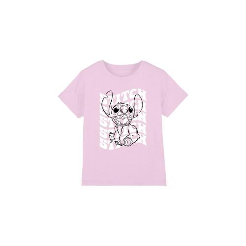 Lilo & Stitch Детская/Подростковая футболка с повторяющимся именем-скетчем
