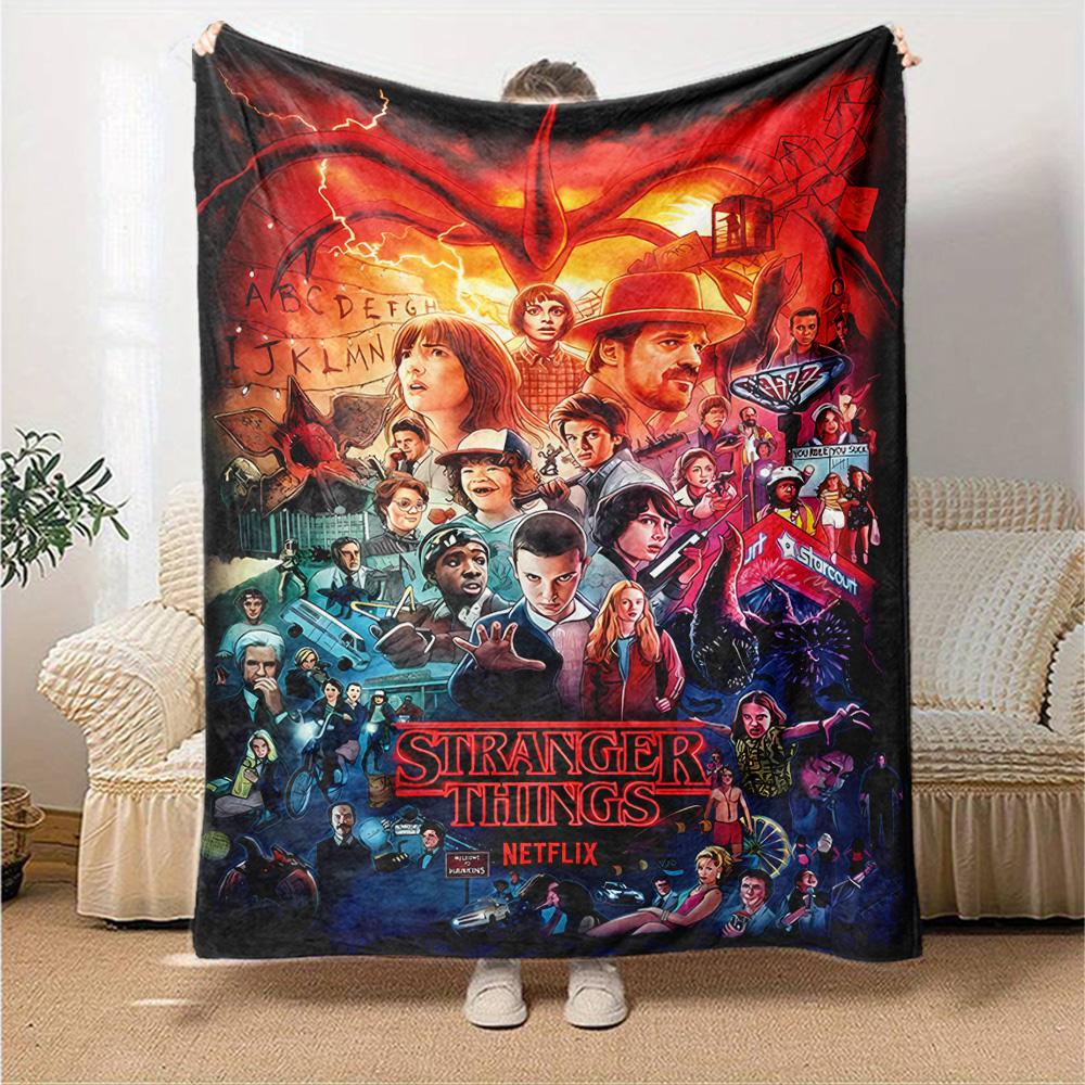 Stranger Things Blanket Durable Comfort Perfect for Sofa Picnics Office Chair for All Occasions Stylish Decor Gifts For Family Or Friends