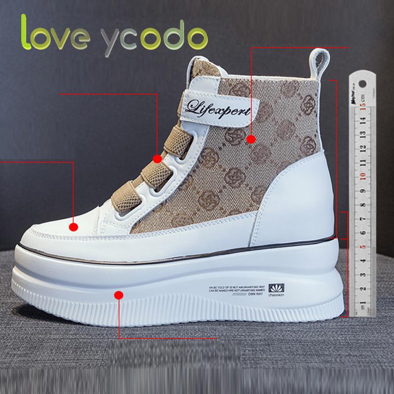 love ycodo Весенне-осенние модные повседневные ботильоны для женщин и девочек-студентов на толстой подошве