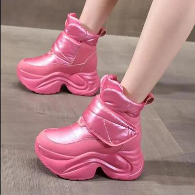 2024 Новые Ботильоны Зимняя Женская Обувь Водонепроницаемые Модные Ботинки Для Сноуборда Толстые Подошвы Теплые Удобные Женские Ботинки На Платформе