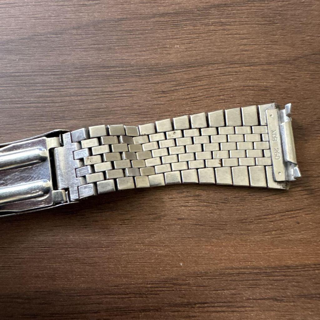 Б/у SEIKO Seiko King Quartz KQ Серебряный ремешок для часов Винтажный Оригинальный